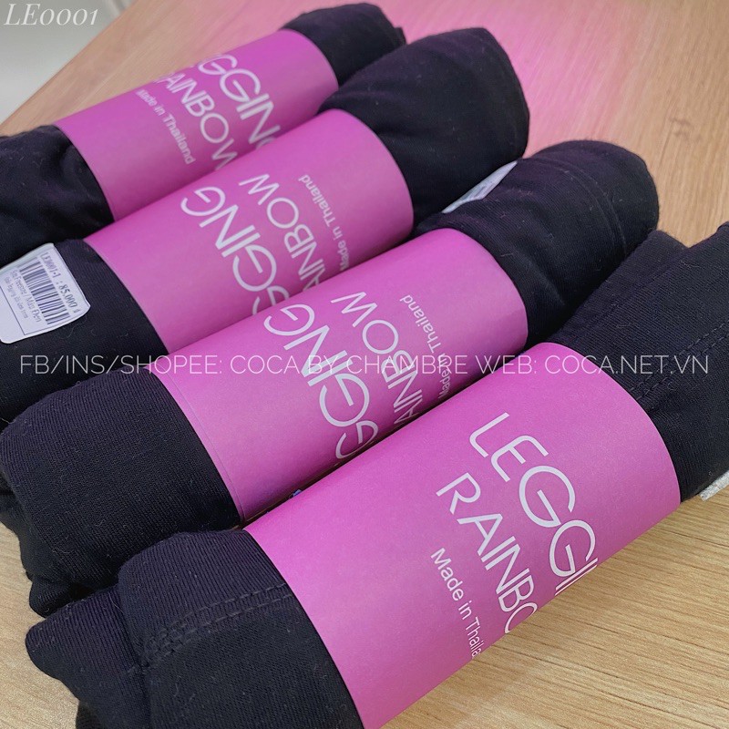 [LE0001]☑️ Quần leggings ngố thun cotton co giãn Thái loại 1 (Có sẵn/ảnh thật)