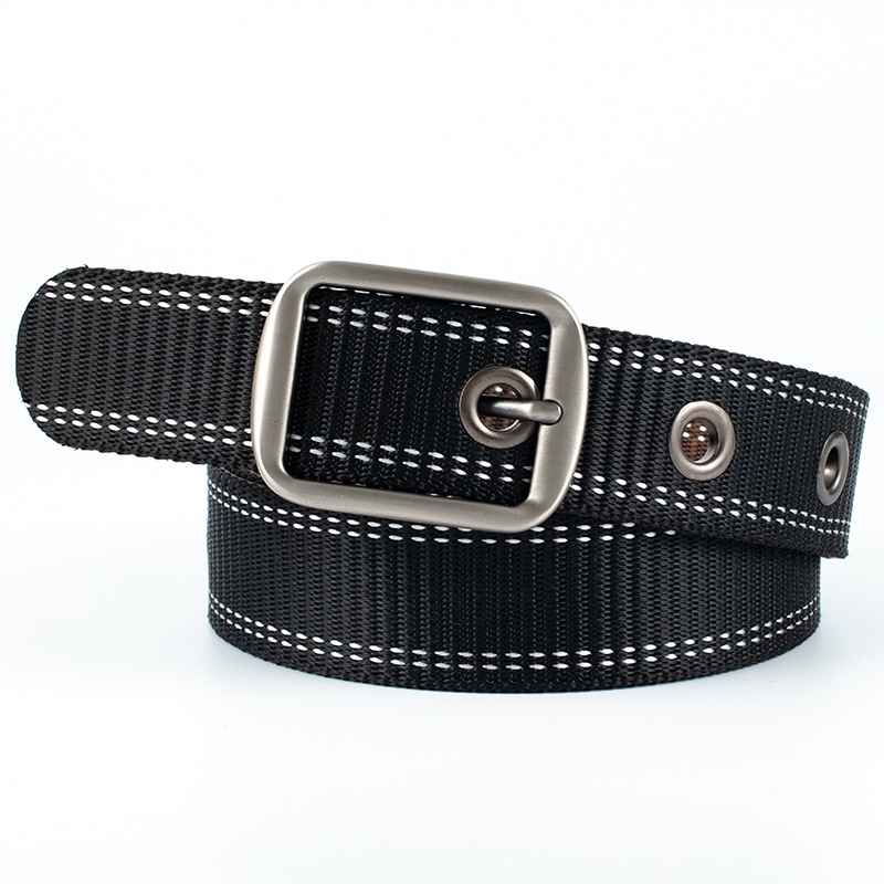 Thắt lưng vải nam chất liệu canvas Size 3.8 x 115cm,khóa kim loại,sử dụng 2 mặt dây phong cách thời trang độc đáo bền đẹ