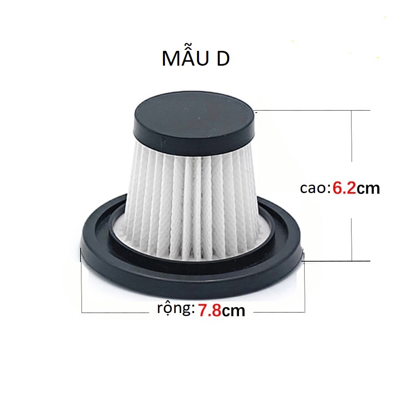 Lõi lọc máy hút bụi cầm tay  lọc hút bụi không dây