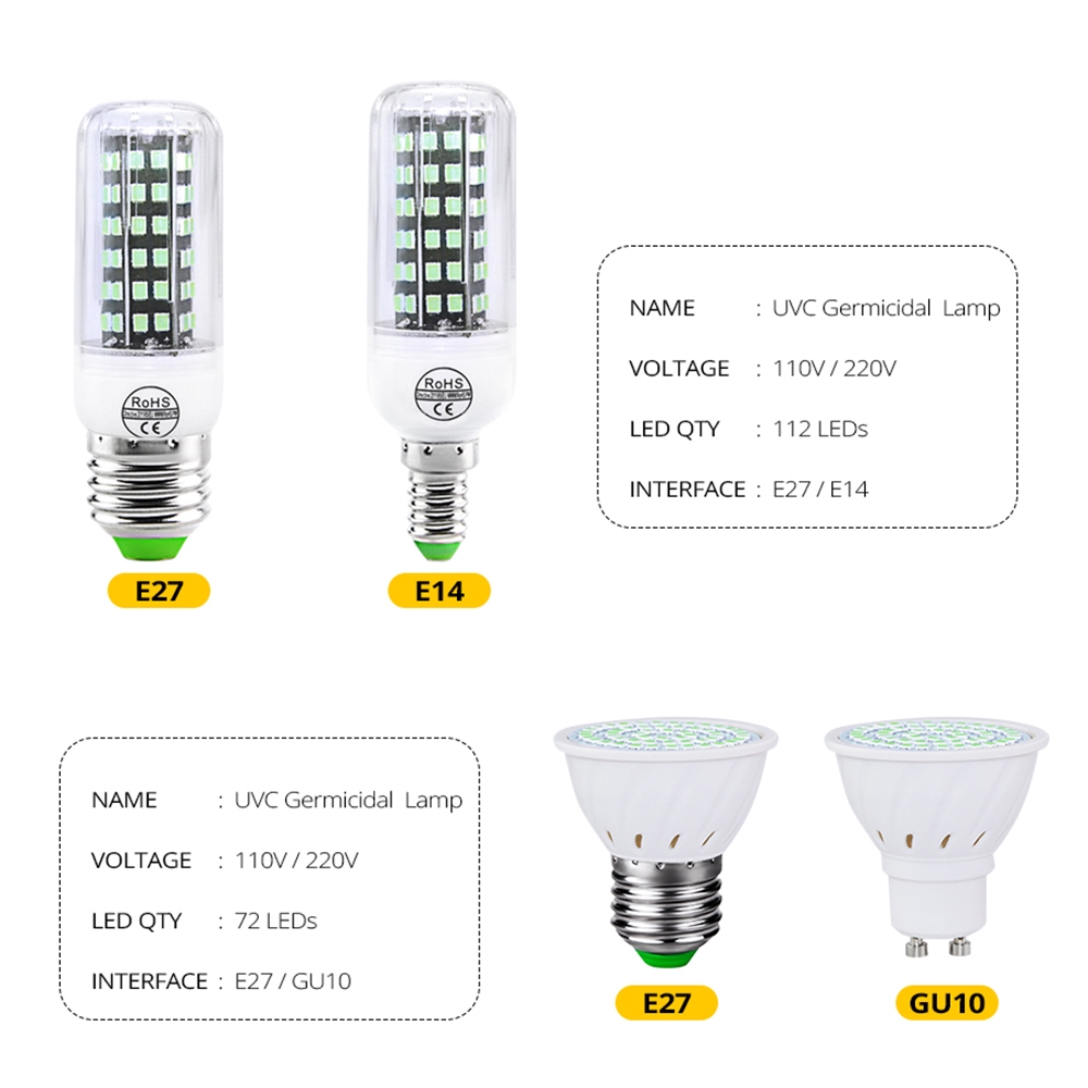 Đèn diệt khuẩn bằng tia Uv ozone 110-220V dễ dàng mang theo