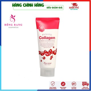 [Chính Hãng Hàn Quốc] Sữa rửa mặt - Sữa rửa mặt trị mụn làm sạch trắng da chiết xuất từ collagen Pure Mind