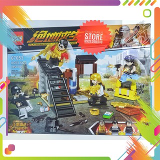 Lego PUBG Trận Chiến Cuối Cùng QS08-67053 Lắp Ráp Trại Quân Đội ( 195 Mảnh )-Hàng có sẵn