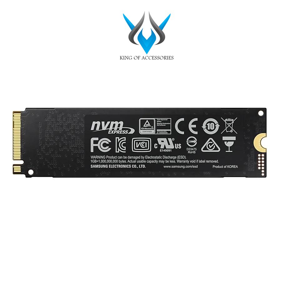 Ổ cứng SSD Samsung 970 EVO Plus PCIe NVMe M.2 2280 500GB (Đen)