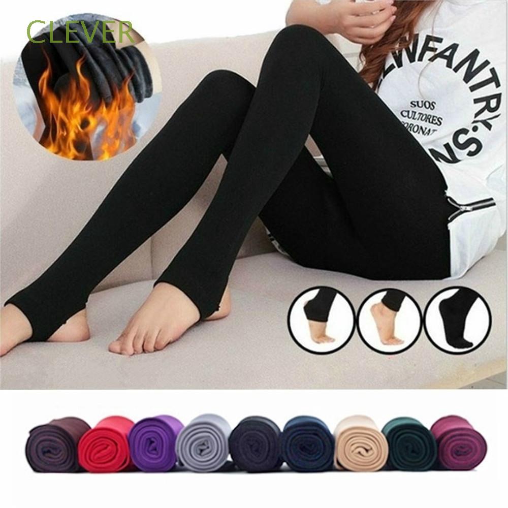 Quần Legging Ôm Dáng 8 Màu Thời Trang Mùa Đông Cho Nữ