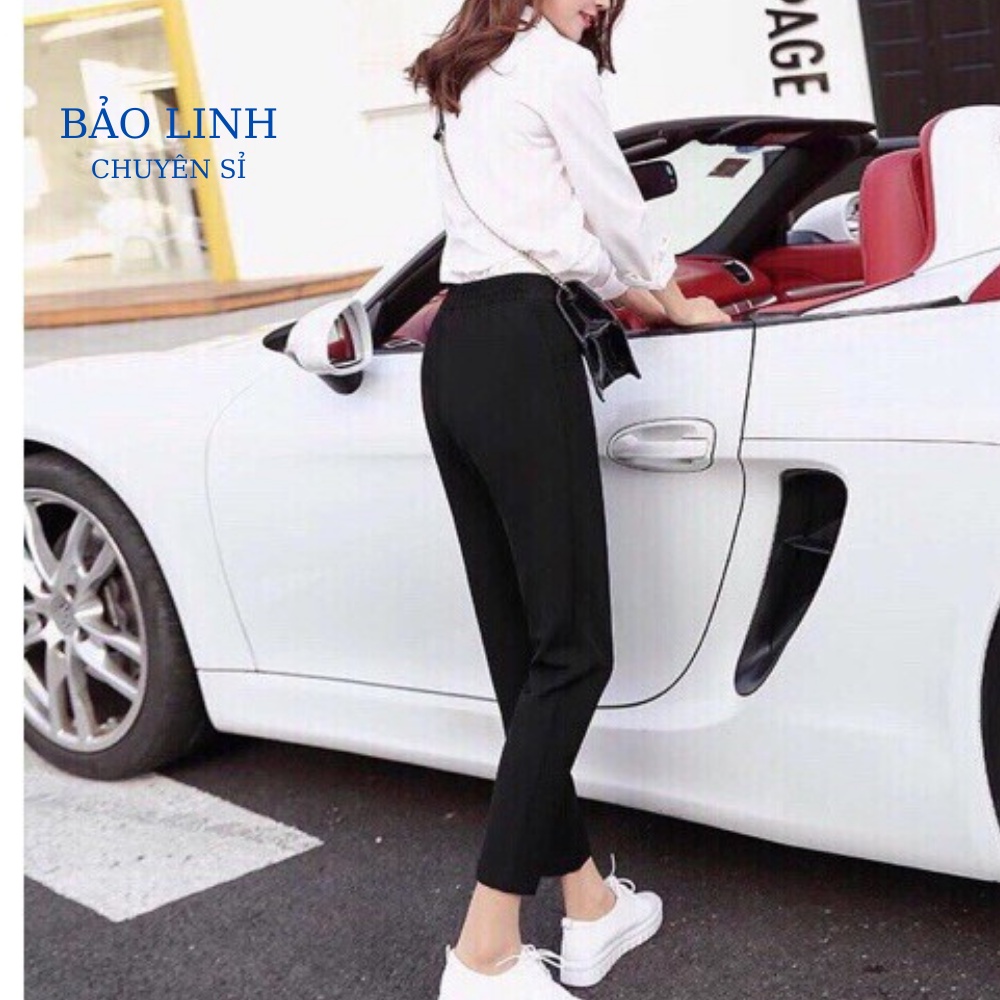 Quần Tây Nữ Lưng Chun Bigsize Cạp Cao Dáng Baggy Công Sở Đi Làm Đi Học M788