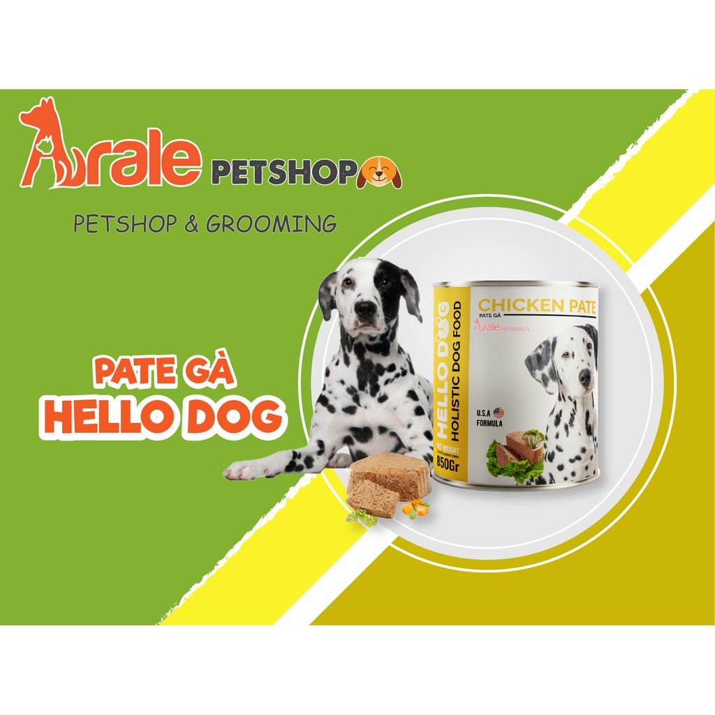 [BÁN CHẠY] PATE CHO CHÓ HELLO DOG VỊ GÀ