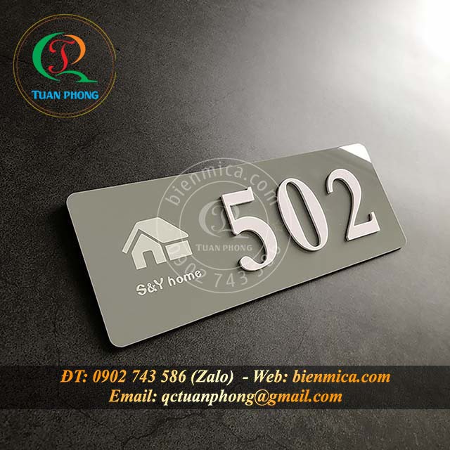 Biển Số Phòng Khách Sạn - Biển Phòng Nhà Nghỉ Đẹp. TP-BSP.04