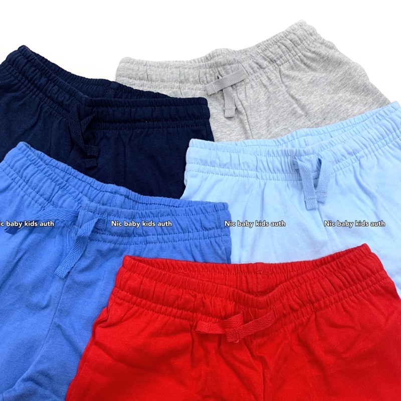 Set 5 short thun cotton bé trai authentic
