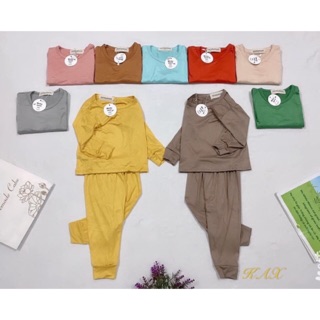 Bộ minky mom thun lạnh cho bé