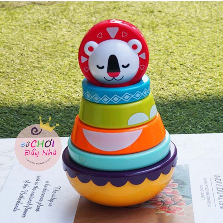 Đồ chơi lật đật, tháp xếp chồng màu sắc vui nhộn giúp bé vừa học vừa chơi - Đồ chơi đầy nhà