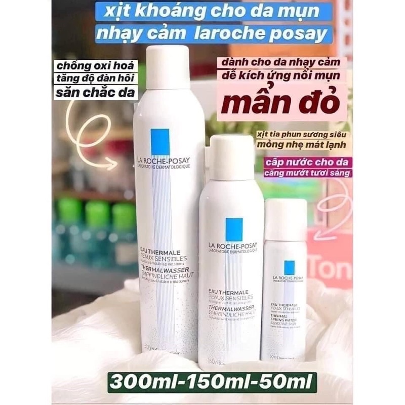 Xịt Khoáng Làm Sạch Và Làm Dịu Cho Da Nhạy Cảm La Roche-Posay Thermal Spring Ưater 50/150/300ml