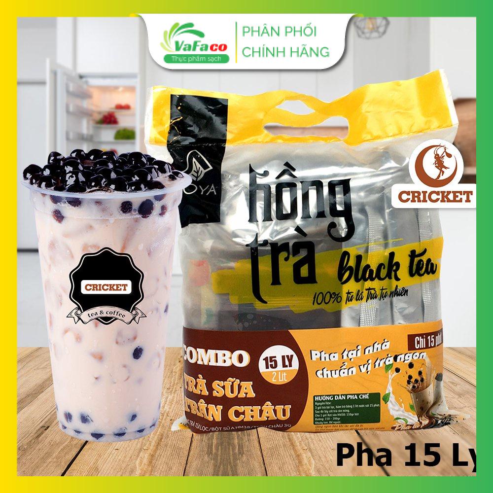 Sét Pha Trà Sữa Hồng Trà Trân Châu Moya (15 ly, 2 lít) - Pha Tại Nhà Chuẩn Vị Trà Ngon chỉ trong 15 phút