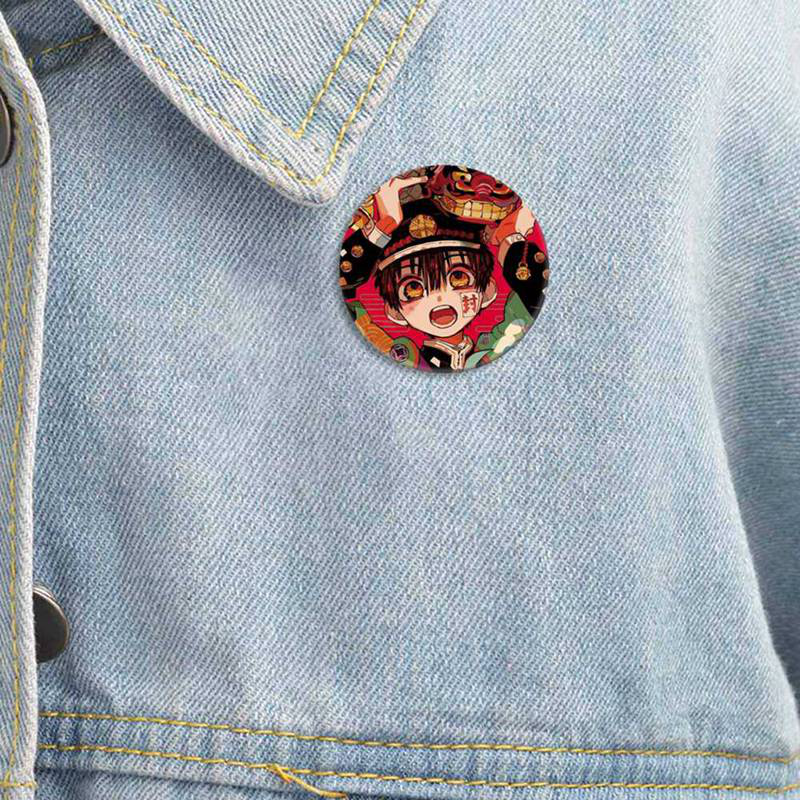 Huy Hiệu Gài Áo Kim Loại Tráng Men Hình Hoa Anh Đào