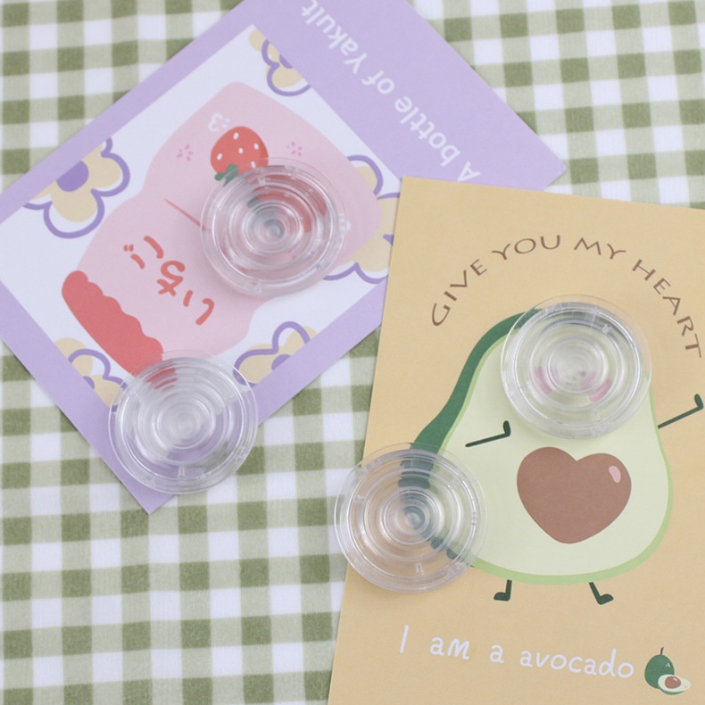 Giá đỡ điện thoại bằng silicon trong suốt thiết kế đơn giản tiện dụng