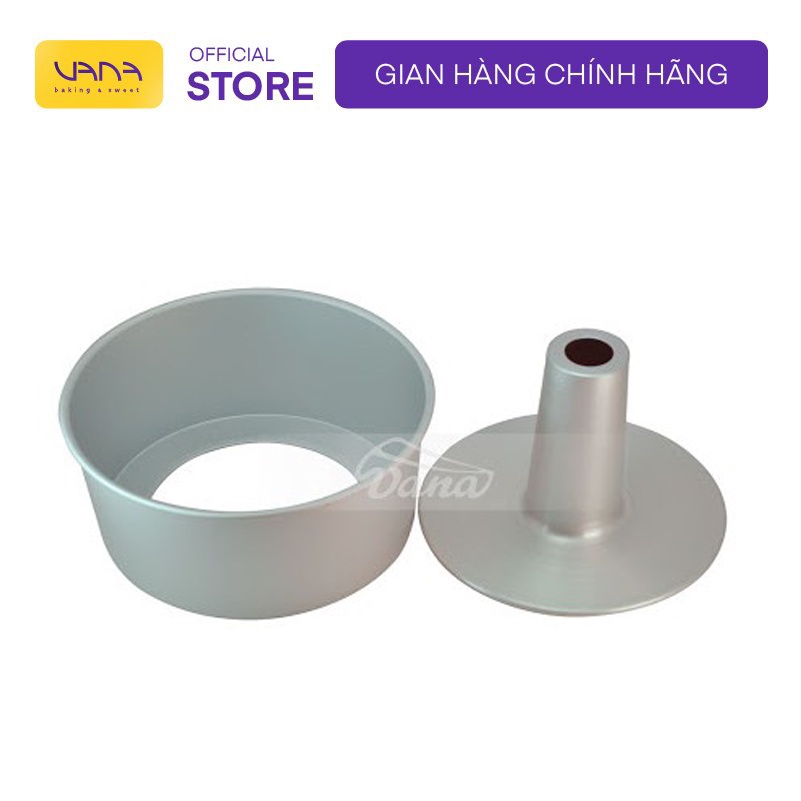 Khuôn làm bánh chiffon đế rời chất liệu nhôm đúc bền đẹp chống dính