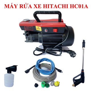 [BH 2 NĂM] Máy rửa xe mini, Máy Xịt Rửa Đa Năng Tiện Ích HITACHI-HC01A Công Suất 2300w, có chống giật chống cháy