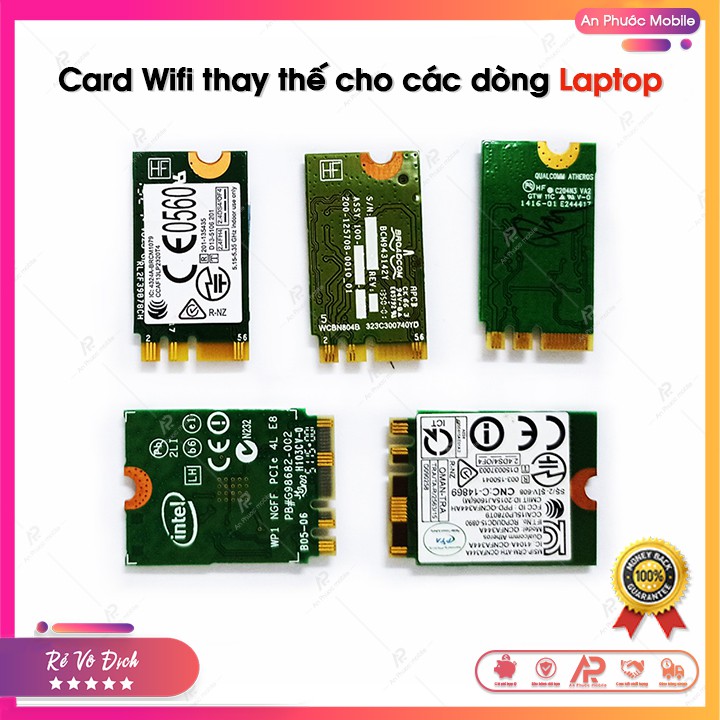 Card Mạng Không Dây Wifi Intel Bóc Máy Thay Thế Cho Các Dòng Laptop Dell - Asus - HP - Acer - Sony - Lenovo