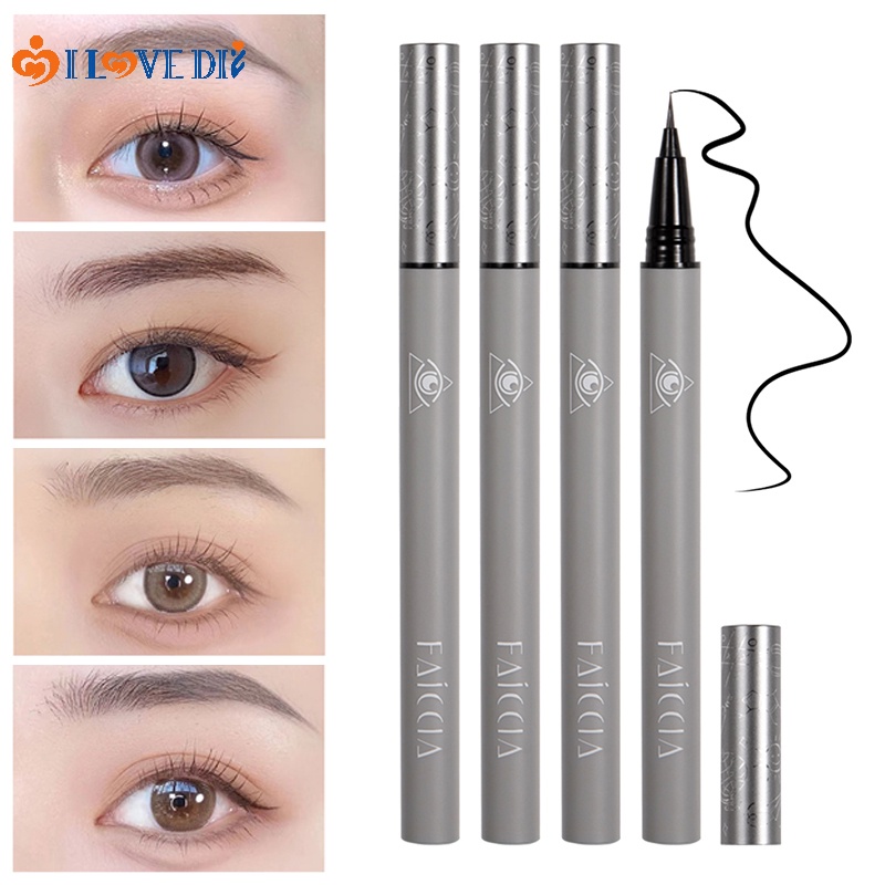 Bút Kẻ Mắt/Kẻ Mày 4 Màu Tùy Chọn Dạng Lỏng Nhanh Khô Tự Nhiên Lâu Trôi