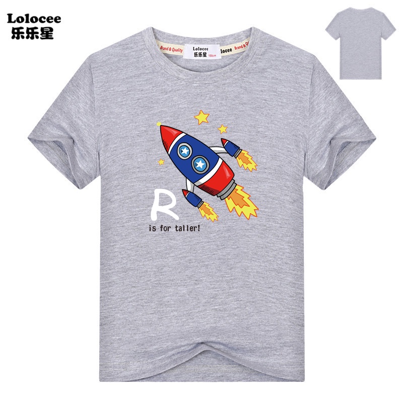 Con trai ngọn phim hoạt hình Pháp Rocket Fries In áo phông trẻ em mùa hè Cô gái vui nhộn tees