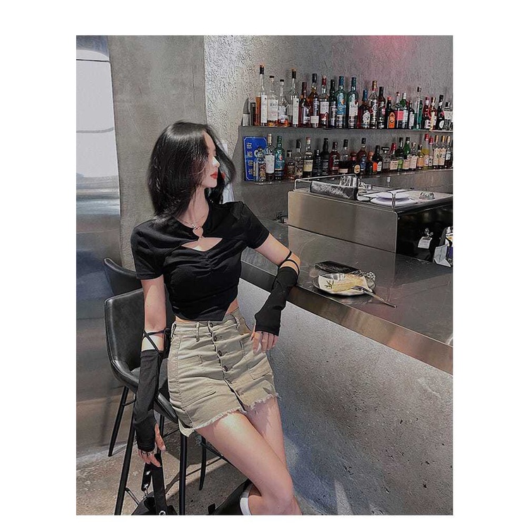 Áo Croptop Tay NgắN ThờI Trang Cho Nữ JL-TX-420