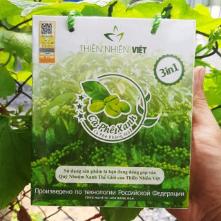 Combo 5 hộp Cà Phê Xanh kháng mỡ 10 gói tem chính hãng