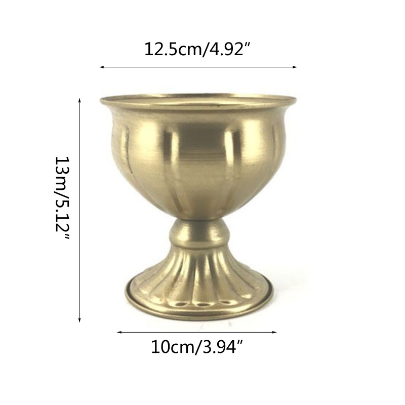 Chậu Hoa Bằng Kim Loại Phong Cách Vintage Dùng Trang Trí Nhà Cửa / Tiệc Cưới