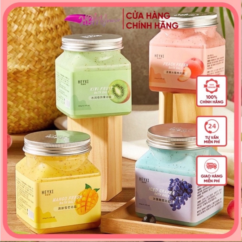 Muối Tắm Tẩy Tế Bào Chết Body HEYXI Trái Cây HEYXI nội địa Trung