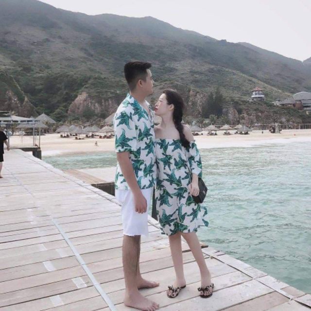 (Có bán lẻ) set đôi đi biển mẫu trễ vai