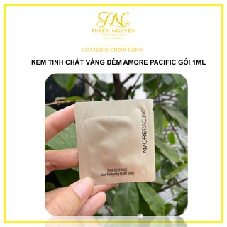 Kem tinh chất vàng đêm Amore Pacific Time Response Skin Restoring Night Elixir gói 1ml