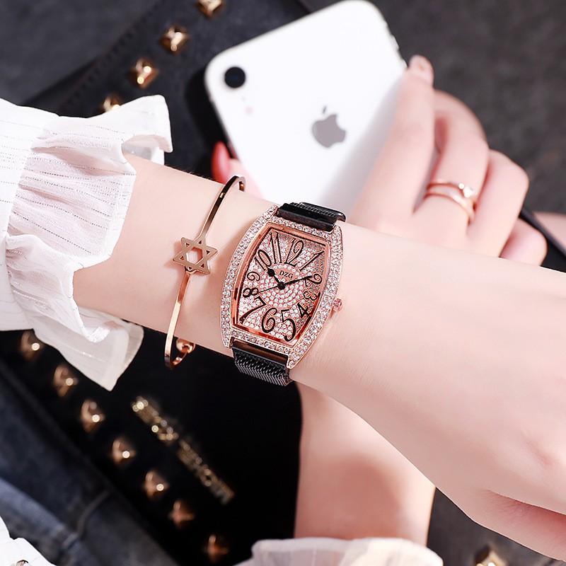 ĐỒNG HỒ NỮ DÂY NAM CHÂM DZG LUCAS MẶT ĐÍNH ĐÁ D399 SANG CHẢNH | BigBuy360 - bigbuy360.vn