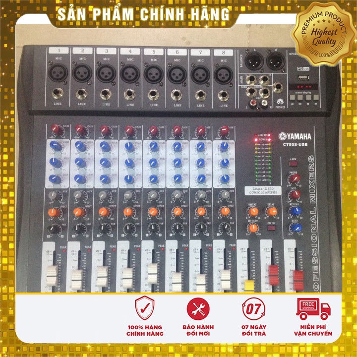 [ HÀNG CHẤT LƯỢNG] MIXER KARAOKE YAMAHA CT80S-USB 8 Mic - GIÁ TÔT NHẤT