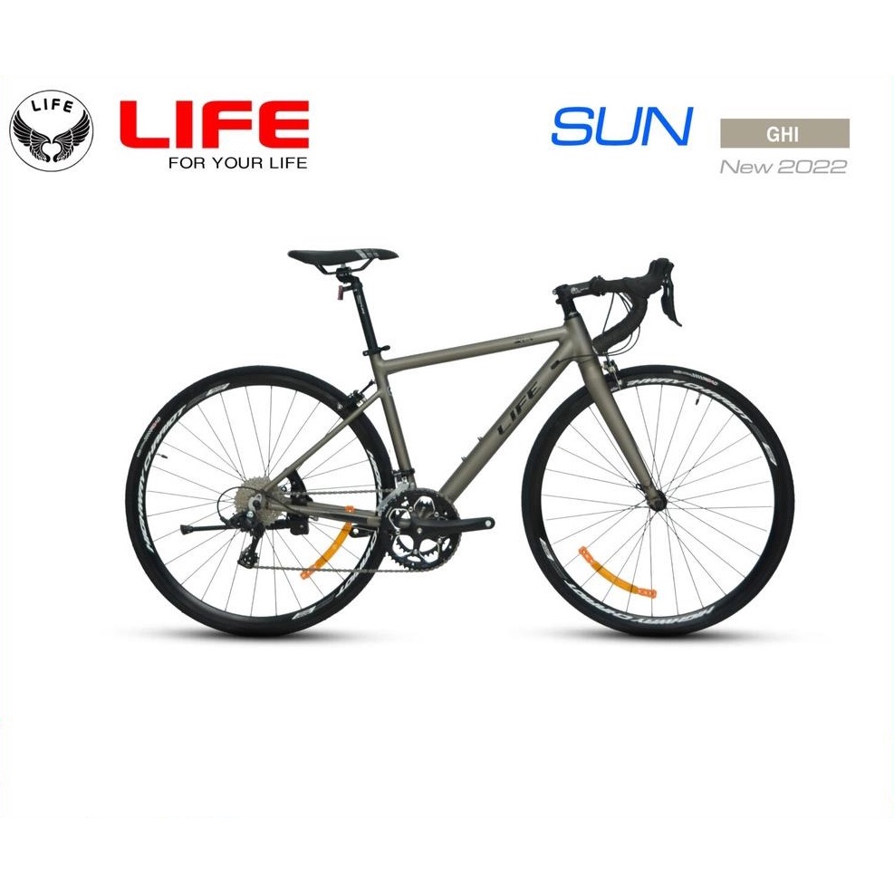Xe đạp đua LIFE SUN, Khung nhôm cao cấp, Bộ đề SENSAH 2x8 tốc độ, Xe mới bảo hành 1 năm