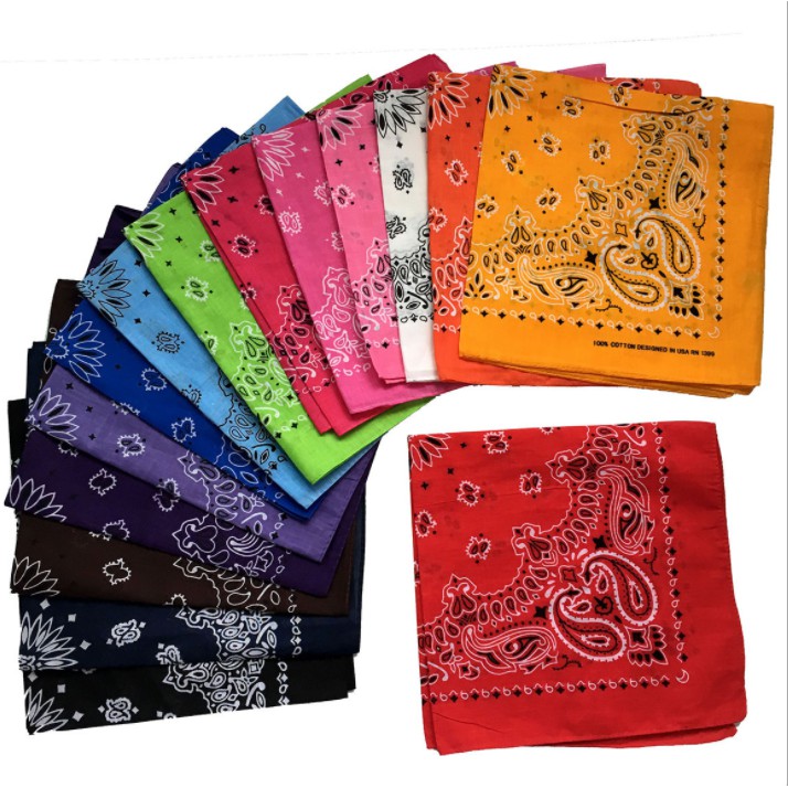 Khăn bandana tặng khuyên tròn tạo phong cách riêng BDN01 (theo lựa chọn)