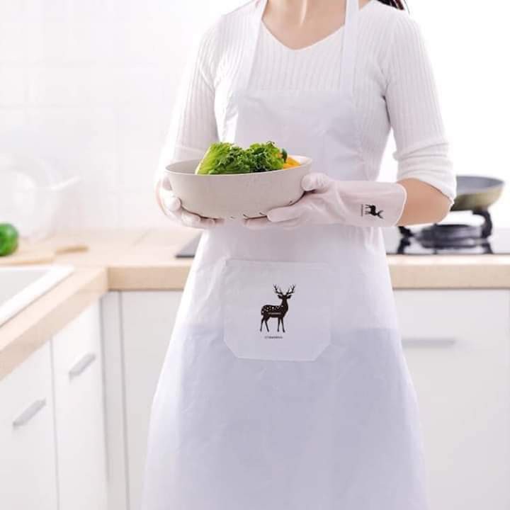 [GIÁ RẺ ] Tạp dề hươu sang chảnh chống thấm nước