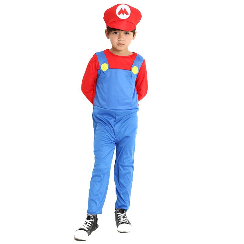 Bộ trang phục hóa trang nhân vật Luigi Mario dễ thương cho người lớn và trẻ em