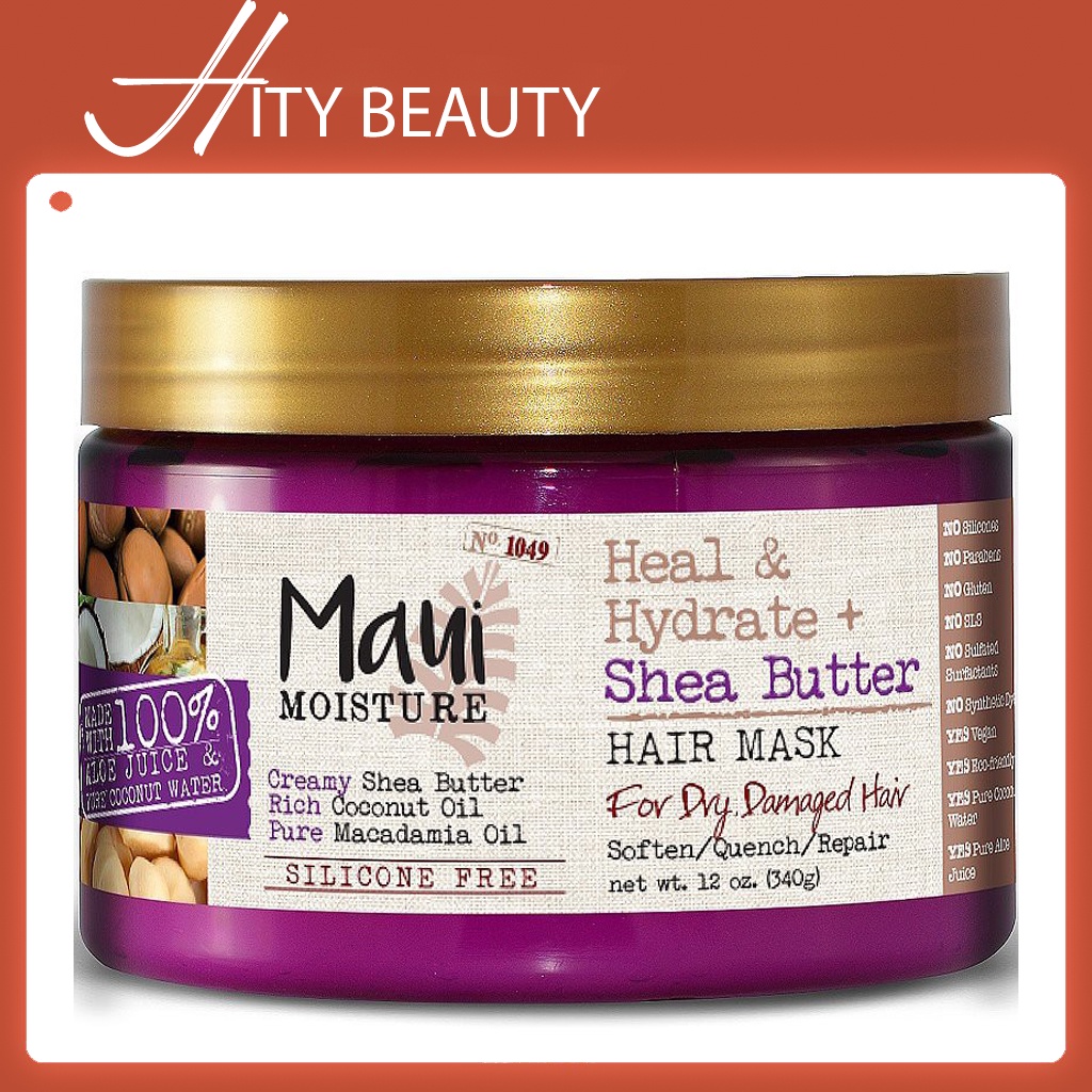 Ủ tóc Khố, Hư Tổn  Maui moisture Shea Butter Mask 340g - Hity Beauty