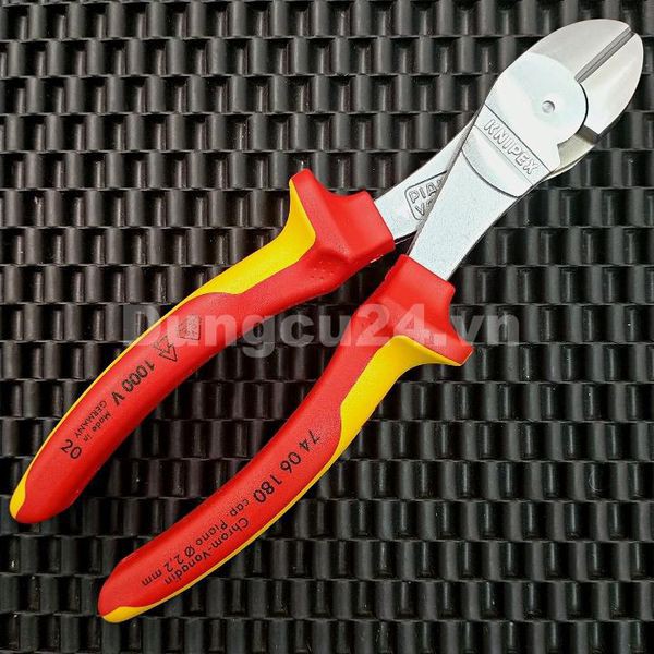 [ made in Germany ] Kìm cắt thân chéo cách điện Knipex 74-06-180 Đức