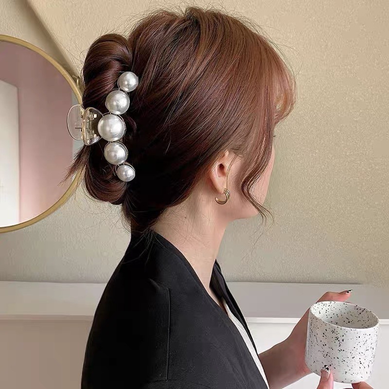 Kẹp tóc,-Sét kẹp tóc đính ngọc trai nhân tạo set 7 món Hot Trend phong cách Hàn Quốc giảm 50%