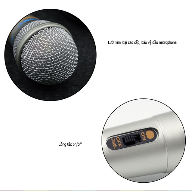 Mic Hát Karaoke, Micro Có Dây Xingma Ak-319 Phiên Bản Mới Chống Hú, Lọc Âm Cực Tốt – Bảo Hành 1đổi 1 nếu lỗi