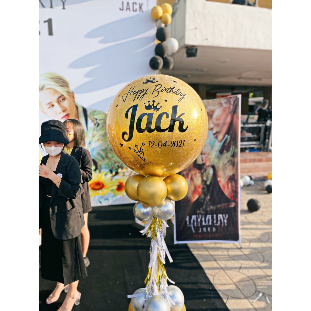 Bóng jumbo dán chữ cỡ đại 90cm in theo yêu cầu