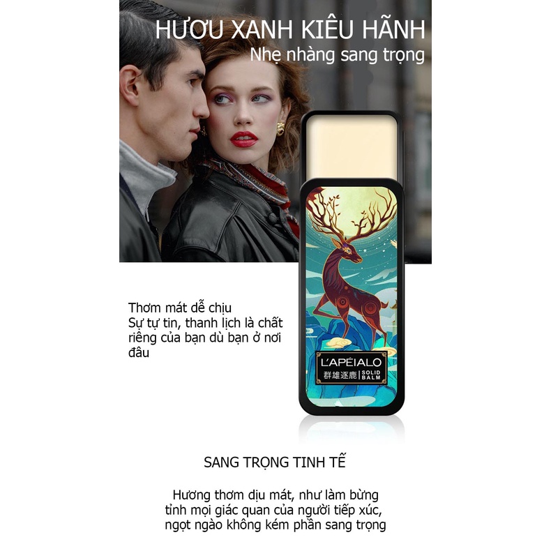 Nước Hoa Khô Nam Dạng Sáp Hàn Quốc , Dầu Thơm Sáp Hương Thơm Mát Dịu Dễ Chịu 1 Set 3 Hộp 3 Mùi Hương Khác Nhau
