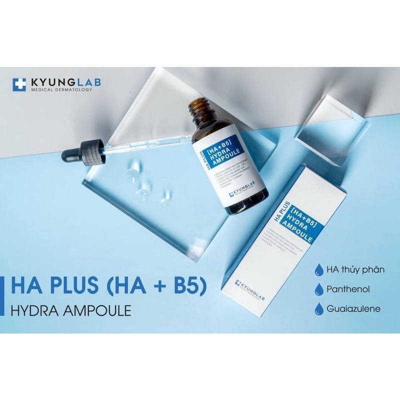Serum Tinh chất HA Plus Hydra Ampoule B5 Kyunglab bảo vệ cấp nước căng bóng mịn màng trắng sáng
