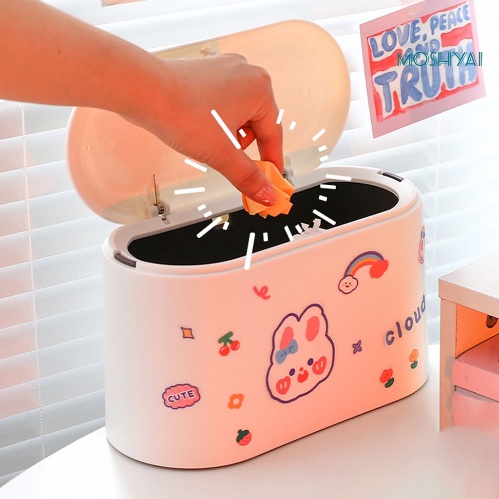 Thùng Rác Để Bàn Bằng PP Sức Chứa Lớn Tiết Kiệm Không Gian