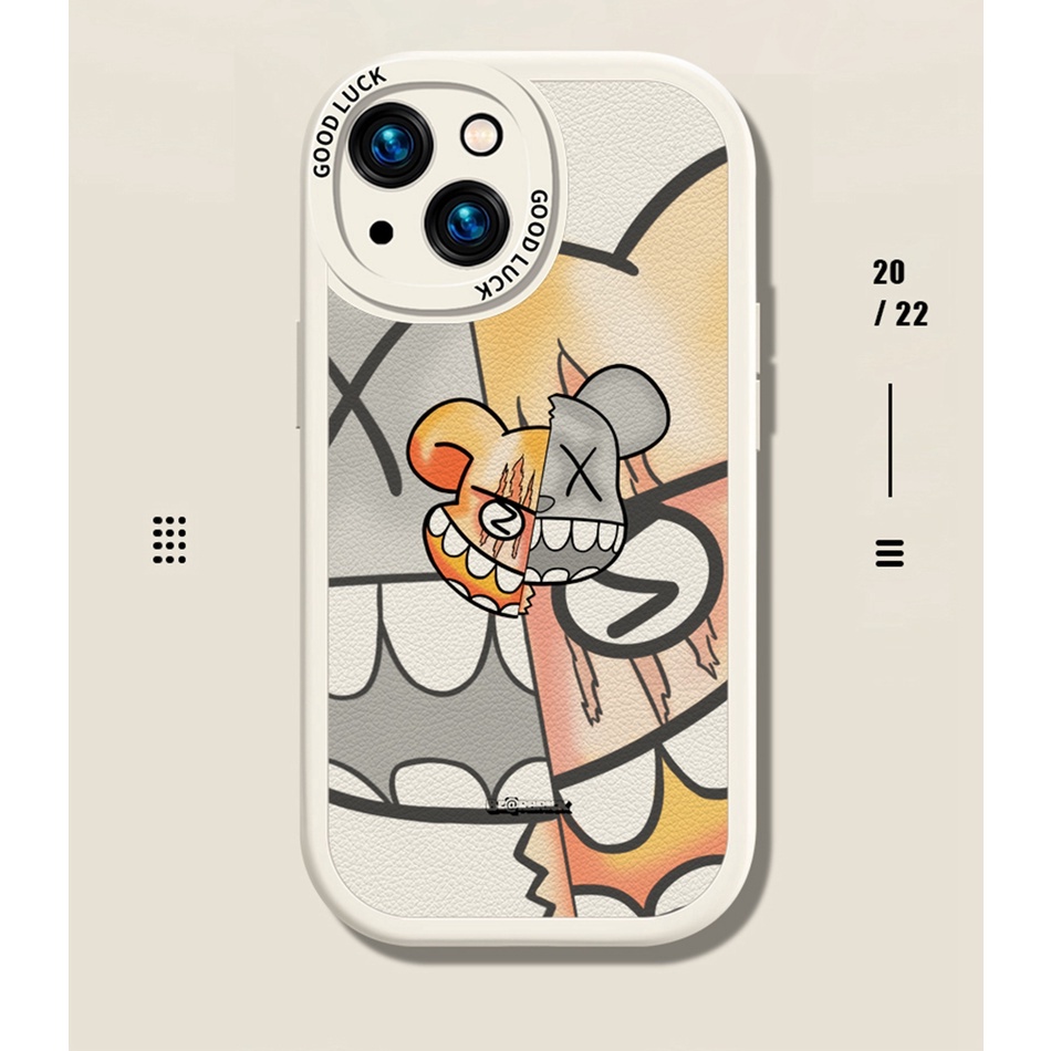 Ốp Điện Thoại Da Silicon Mềm Hình Gấu Cho iPhone 7 8 Plus 12 11 13 Pro XS Max 7 + 8 + X XS XR 11Pro 12Pro 13Pro 8Plus