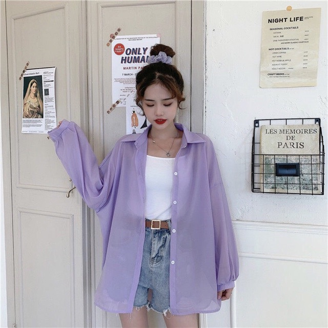 SƠ MI VOAN ULZZANG NHẸ NHÀNG NỮ TÍNH - S0598