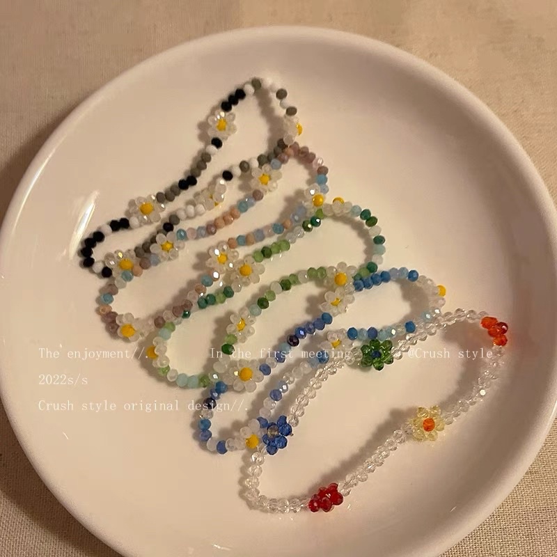 Vòng tay hạt cườm hoa cúc