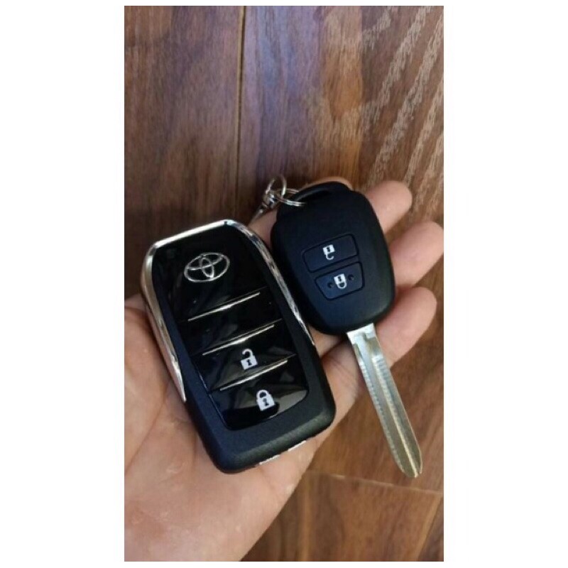 Vỏ chìa khoá độ gập TOYOTA VIOS ( 2 nút ) 2015 - 2020 Camry , vios , Innova , Yaris , Corolla , Altis