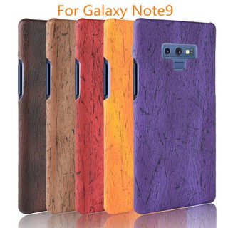 Ốp điện thoại nhựa PC cứng hoạ tiết vân gỗ sang trọng thời trang dành cho Samsung Galaxy Note 9