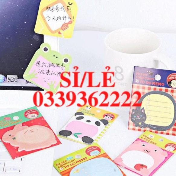 [ HAIANHSHOP ] Giấy Note Động Vật Xinh Xắn (20 tờ) - Giấy Note Sticky Trang Trí Sổ/ Góc Học Tập Duashop &gt;