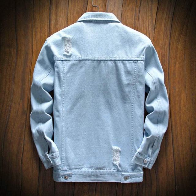 Áo Khoác Jean Nam Nữ kiểu Rách, áo khoác phong cách hàn quốc, Freeship Hot Nhất hiện nay FASHION.BEST